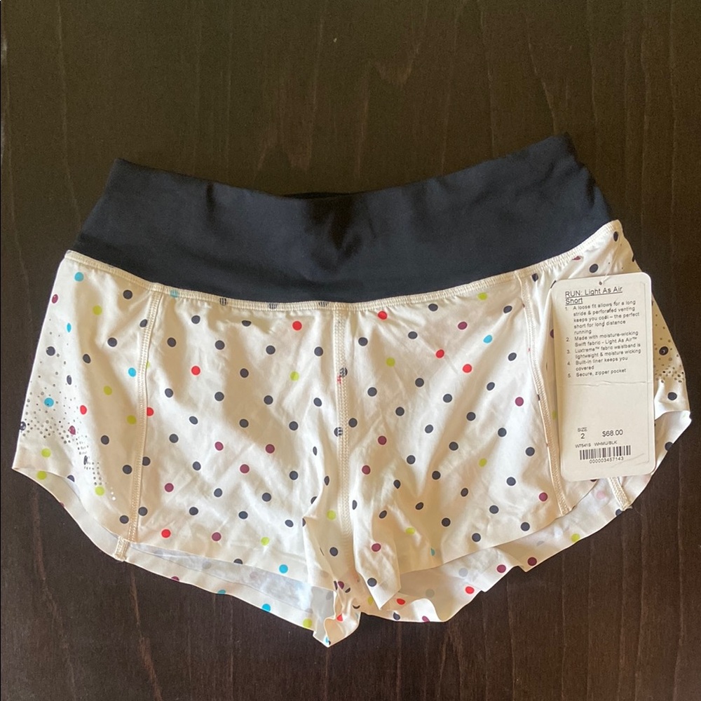 Lululemon Seawheeze polka dot shorts